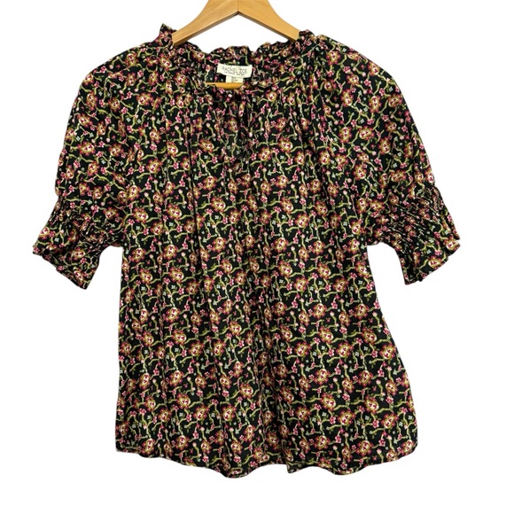 Rachel Zoe Tops - Rachel Zoe Floral Paisley Short Sleeve Top Blouse Size Small NWT